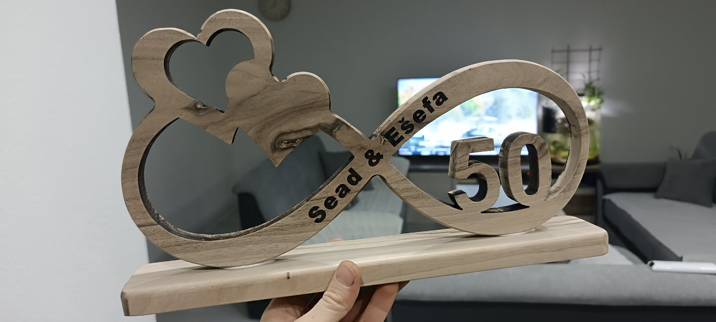 Personalizirani poklon za godišnjicu veze/braka beskonačnost