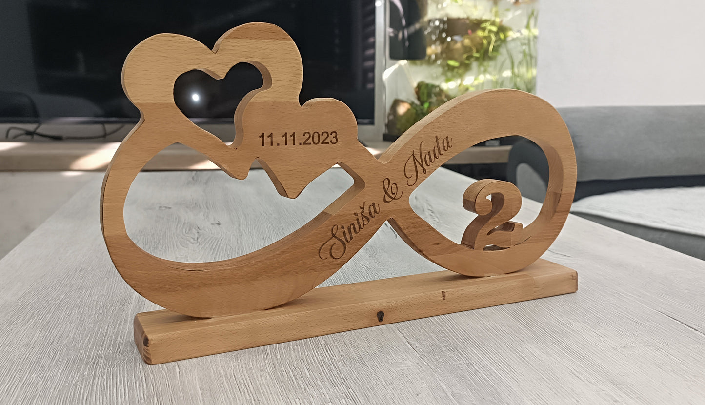 Personalizirani poklon za godišnjicu veze/braka beskonačnost