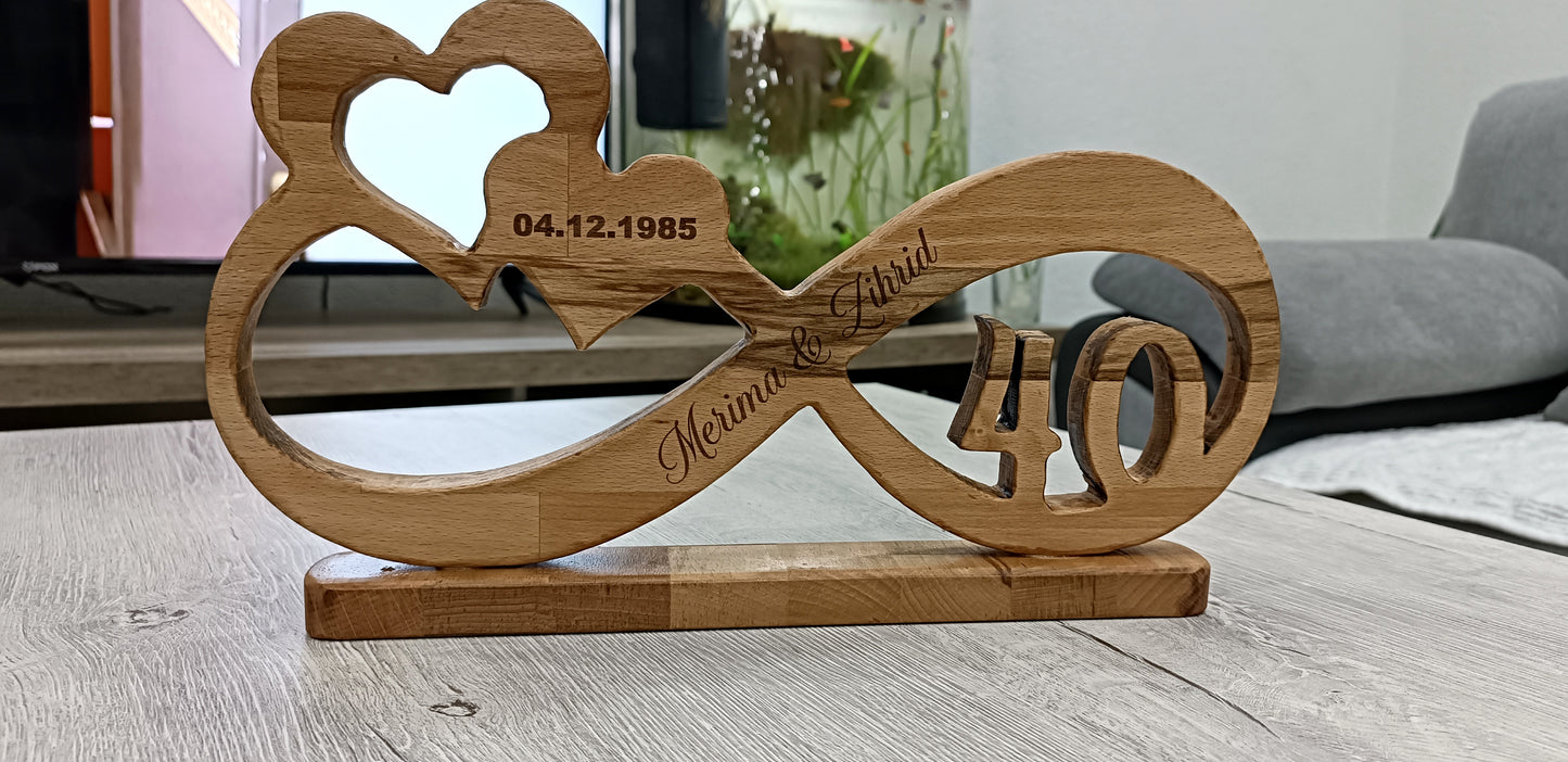 Personalizirani poklon za godišnjicu veze/braka beskonačnost