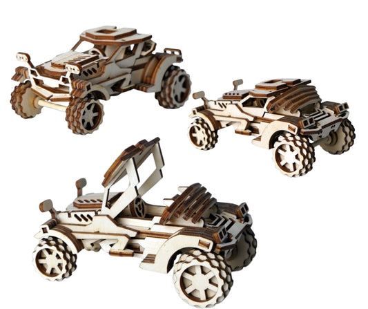 3D Drvena Slagalica – Scorpio Off-Road Terensko Vozilo