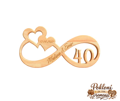Personalizirani poklon za godišnjicu veze/braka beskonačnost