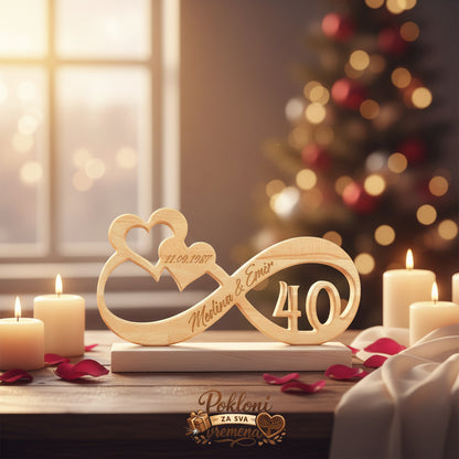 Personalizirani poklon za godišnjicu veze/braka beskonačnost