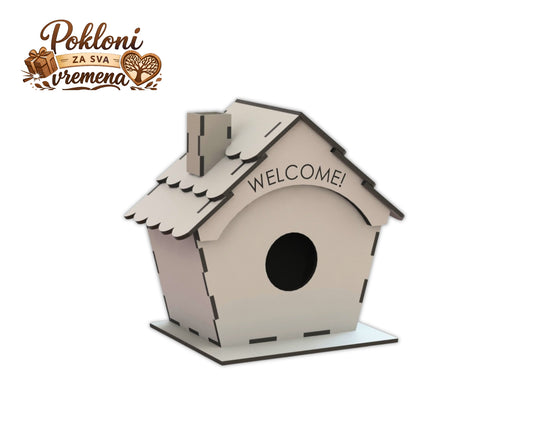 Drvena kućica za ptice “Welcome”