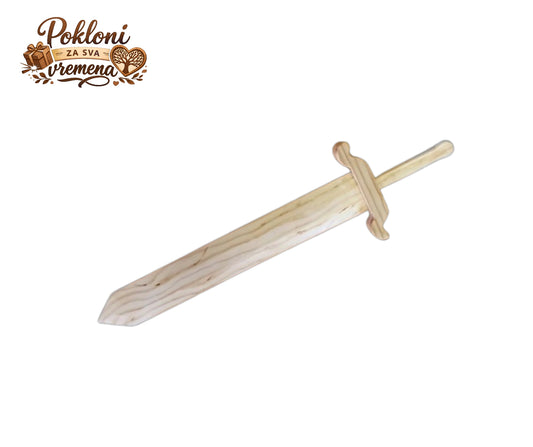 Personalizirani drveni viteški mač