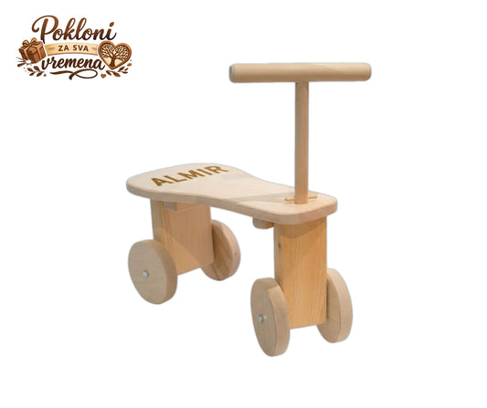 Personalizirana drvena dječija guralica – classic