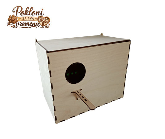 Drvena kućica za ptice Natural Box