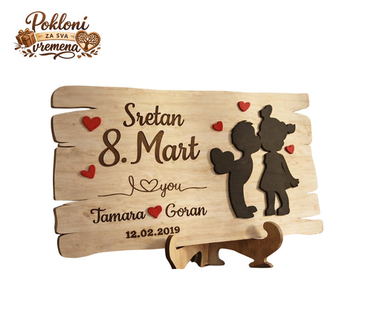 Personalizirani poklon za parove – Poklon za 8. Mart